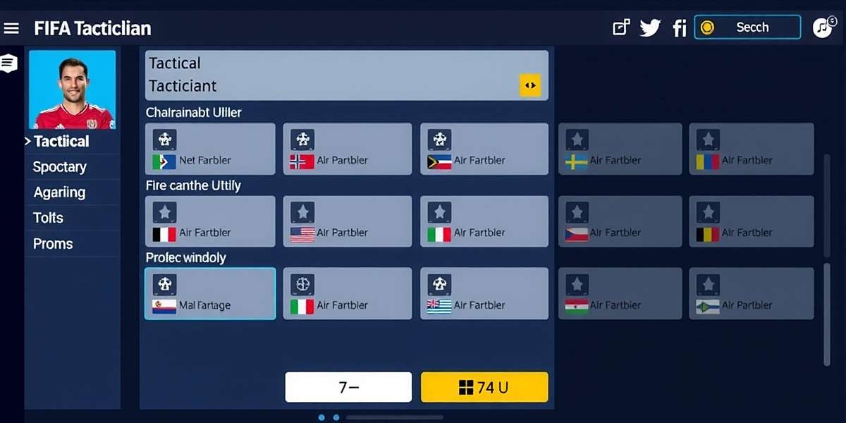 FIFA Mobile Tactician Tactical Setup FIFA Mobile Tactician tactical setup interface